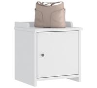 vidaXL Banc de Couloir SANDNES Blanc 45x40x50 cm Bois de pin Massif, Banc, Banc d'entrée, Banc à Chaussures, Banc de Couloir, siège de Couloir