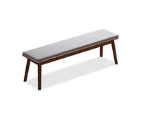 Banc de cuisine d'intérieur, petit banc d'entrée rembourré en bois, facile à assembler pour salon, couloir, salle à manger