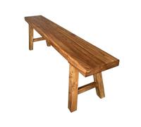 Banc de cuisine en bois de style rustique pour salle à manger intérieure, solution d'assise robuste et confortable