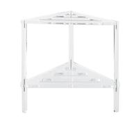 Banc de douche d'angle antidérapant et imperméable - Tabouret double niveau pour salle de bain, salon et cuisine - Meuble d'intérieur stable pour une détente et un confort sûr