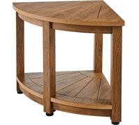 Banc de douche d'angle Banc de douche d'angle - Tabouret de douche de salle de bain avec veines de bois - 47 cm de hauteur - capacité de charge 159 kg - douche intérieure et extérieure - Banc de douch