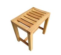 Banc de douche en teck - Tabouret de salle de bain en bois imperméable pour une assise confortable sous la douche