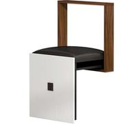 Banc de douche pliable - Tabouret mural pliable en bois massif pour entrée, couloir, cuisine, salle de bain