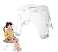 Banc de douche transparent : tabouret de salle de bain imperméable sans glissement pour les petits espaces de douche | Banc de bain transparent de stabilité assurée avec siège en acrylique robuste