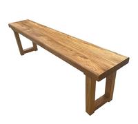 Banc de ferme en bois massif pour entrée intérieure, siège d'angle moderne, robuste, 160 cm, cuisine, salle à manger, couloir, chambre à coucher - Solution parfaite pour l'extrémité du lit