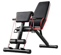Banc de fitness réglable pour exercice, prédicateur, banc de musculation à domicile, banc professionnel portable pour entraînement complet du corps (bleu)