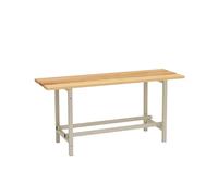 Simonrack Banc de vestiaire 475x1000x320 mm Bois démonté Gris/Bois