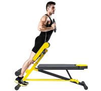 Banc de gym multifonction pour un entraînement complet du corps tout en un - Équipement de fitness polyvalent pour extension du dos