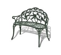 Banc de jardin 100 cm Aluminium coulé Vert