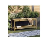 Vidaxl Banc De Jardin 108x35x45 Cm Bois De Pin Imprégné