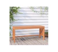 vidaXL Banc de jardin 110 cm en bois massif d'eucalyptus
