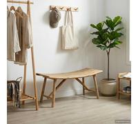vidaXL Banc de jardin Naturel 110 x 45 x 50 cm Bambou marron, léger, contemporain
