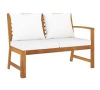 VidaXL 311838 banc de jardin Bois d'acacia, Tissu, Polyester