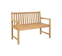 Bois de Teck Solide Banc de Jardin 114 cm Patio Terrasse Extérieur vidaXL