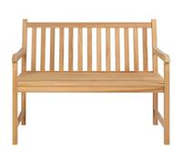 Banc de Jardin 114 cm en Bois de Teck Solide | Bois dur de teck,chevronné et séché au four,ponçage fin,finition chaleureuse,look raffiné,patio,jardin