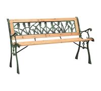 Banc de jardin 116 cm Fonte et bois massif de sapin meuble de jardin vidaXL