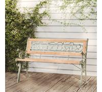 Banc de jardin 116 cm Fonte et bois massif de sapin meuble de jardin vidaXL