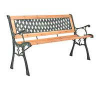Vidaxl Banc De Jardin 116 Cm Fonte Et Bois Massif De Sapin