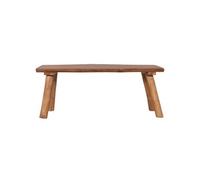 vidaXL Banc de jardin en bois de teck massif 80 cm brun