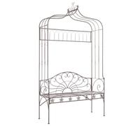 Banc de Jardin 122 cm Fer Mobilier Meuble Canapé Terrasse Balcon Parc vidaXL
