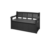 Banc De Jardin 130X60X85CM Grise Décor De Jardin Décor Extérieur