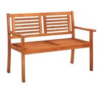 Banc de jardin 2 places 120 cm Bois d eucalyptus solide Marron G