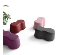 Banc de jardin 2 places design en polyéthylène résistant Peanut - Vert