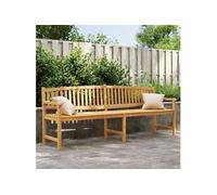 Banc de jardin 228x59,5x90 cm bois de teck solide 364411