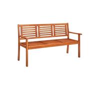 Banc de jardin 3 places 150 cm Bois d eucalyptus solide