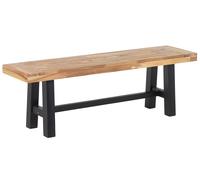 Banc De Jardin 140 Cm Acacia Noir Marron