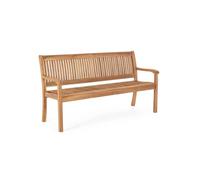 Banc de jardin en bois d'acacia 3 places Lidia