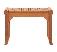 Banc de Jardin 64 cm en Bois d'Eucalyptus Massif | Bois d'eucalyptus massif,séchage au four,ponçage fin,aspect lisse,résistant intempéries,rayons UV,usage intérieur