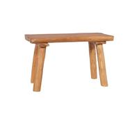 vidaXL Banc de jardin 80 cm Bois de teck massif Brun G