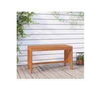 vidaXL Banc de jardin 80 cm Bois massif d'eucalyptus Marron G