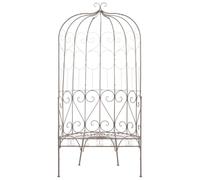 Banc de Jardin 95 cm Fer Marron que | Fer forgé,siège large,style ancien,porche,cour,terrasse,extérieur,110 kg par siège,assemblage facile