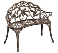 Banc de jardin alliage fonte - résistante á 2-siège rond du métal en désign ancien - - banquette - banc de jardin en fer