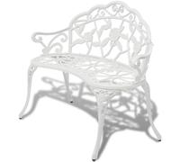 Banc de Jardin Aluminium Coulé Vert Meuble Siège de Terrasse Balcon vidaXL