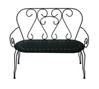 BANC DE JARDIN ANTHRACITE 105X48 H 88 EN MÉTAL MOD. NEW OLD