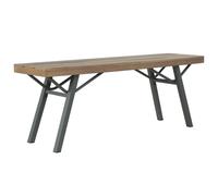 Banc De Jardin Avec Cadre En Acier 120 Cm Bois D'acacia Solide