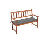Banc de jardin avec coussin 120 cm Bois d'acacia massif