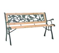 Banc de jardin avec coussin Marron bois Sièges extérieurs moderne vidaXL vidaXL