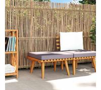 Banc de Jardin avec Coussins 115 cm Bois Solide d'Acacia Patio Terrasse vidaXL