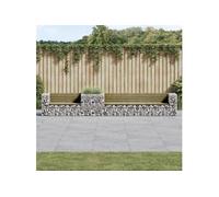 Vidaxl Banc De Jardin Avec Panier En Gabion Bois De Pin Imprégné