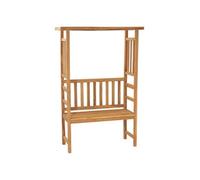 Banc de jardin avec pergola 115 cm Bois de teck solide