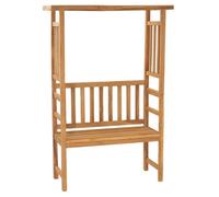 Banc de jardin avec pergola - Maison Exclusive - 115 x 45 x 170 cm - Teck massif - Finition à base d'eau