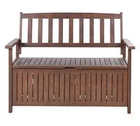 Banc Bois 120 Cm Bois Foncé Sovana Bois foncé