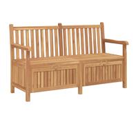 Banc de jardin avec stockage avec porte Bois de teck massif Mobilier en vidaXL v