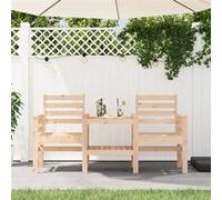 Vidaxl Banc De Jardin Avec Table 2 Places Bois De Pin Massif