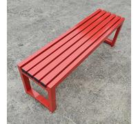 Banc de Jardin Banc de Jardin sans Dossier, Chaise de Parc en métal, capacité de Charge jusqu'à 120 kg, bancs d'extérieur galvanisés, Porche, mobilier de Jardin pour Patio, Parc, pelouse, Cour (coule