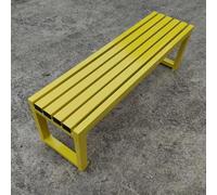 Banc de Jardin Banc de Jardin sans Dossier, Chaise de Parc en métal, capacité de Charge jusqu'à 120 kg, bancs d'extérieur galvanisés, Porche, mobilier de Jardin pour Patio, Parc, pelouse, Cour (coule
